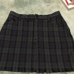 Green Plaid Brandy Melville Skirt